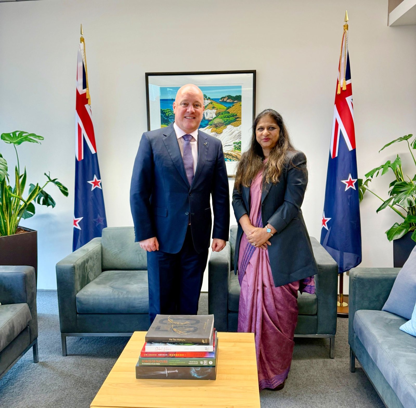 High Commissioner was honoured to call on Rt Hon Christopher Luxon, Prime Minister of New Zealand