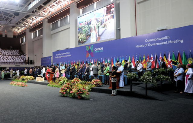 Hon’ble Minister Shri Kiren Rijiju and Leaders from 56 Commonwealth member countries gathered at the Opening Ceremony of CHOGM 2024 at Apia