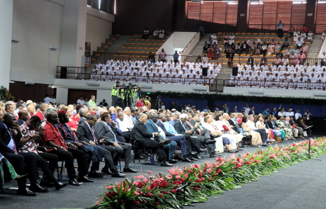 Hon’ble Minister Shri Kiren Rijiju and Leaders from 56 Commonwealth member countries gathered at the Opening Ceremony of CHOGM 2024 at Apia