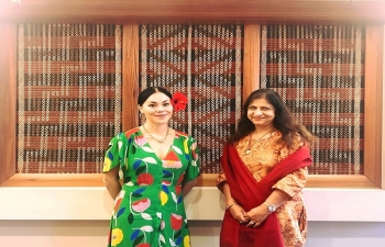 H.E. Neeta Bhushan visited and met H.E. Tui Dewes, High Commissioner of New Zealand to Cook Islands.